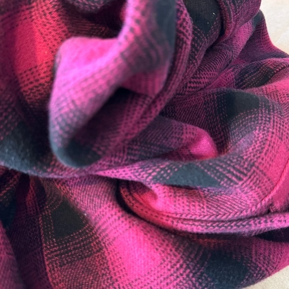 Torrid Shacket Barn Coat Checked Pink Plaid Button Front Heavyweight Cotton Sz 0 - Picture 15 of 16